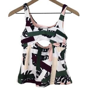 Athleta Tropical Geo Cutout Tankini, NWT, XXS
